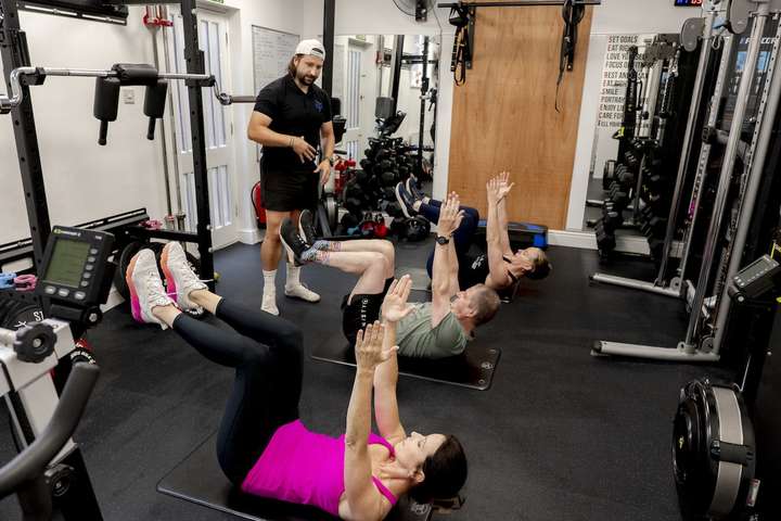 Gym with exercise training